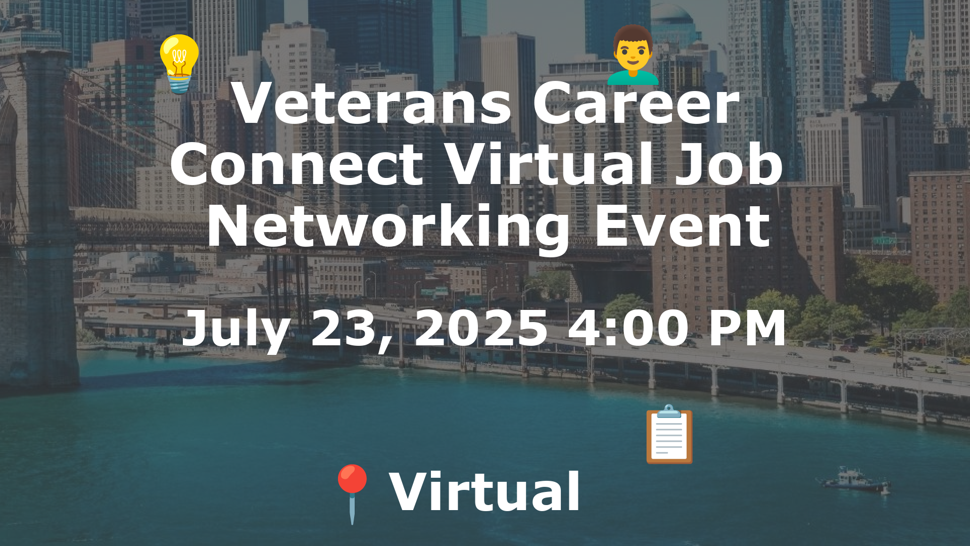 Veterans Career Connect Virtual Job  Networking Event event image
